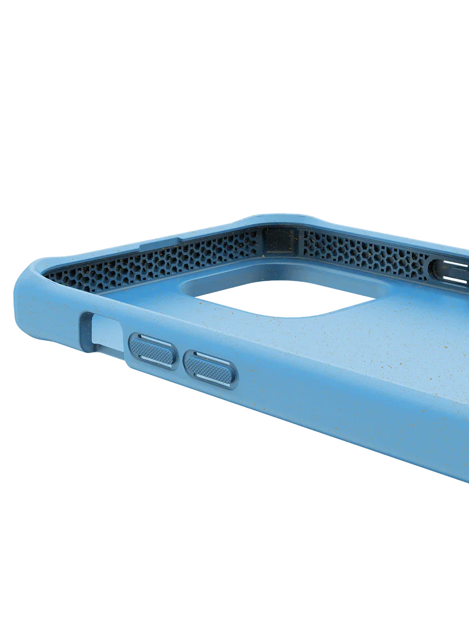 Itskins Feroniabio Terra iPhone 13 Pro Cover - Blue - Tashqila Itskins Feroniabio Terra iPhone 13 Pro Cover - Blue - Tashqila